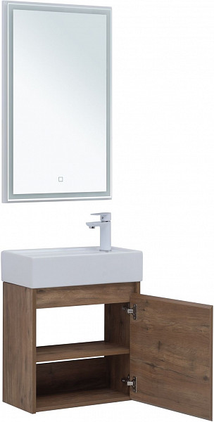 Мебель для ванной Aquanet Nova Lite 50 дуб рустикальный (с дверецей) 00302530