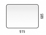 Зеркало Corozo LED "Альбано 915х685", сенсор