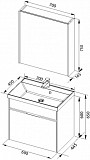Мебель для ванной Aquanet Латина 70 белый (1 ящик) 00180122