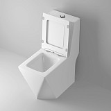 Унитаз Cristal GR-4491 Cristal (680*370*835) напольный с толстой крышкой, 1 место