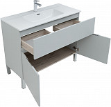 Мебель для ванной Aquanet Алвита New 100 1 ящик, 2 дверцы, серый 00273990