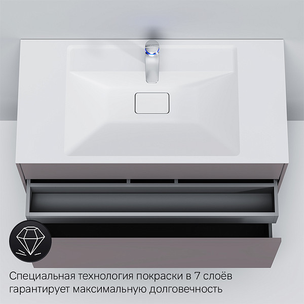 M50AFHX1003EGM Inspire V2.0, База под раковину, подвесная, 100 см, 3 ящика, push-to-open, элегантный