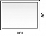 Зеркало Corozo Таормина 105 белое SD-00000273