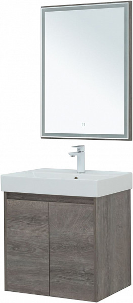Мебель для ванной Aquanet Nova Lite 60 дуб рошелье (2 дверцы) 00302533