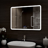 Зеркало Континент "Demure LED" с многофункциональной панелью 800x600