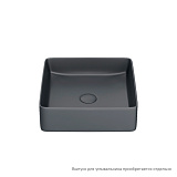 Серый матовый умывальник накладной, Slide, IDDIS, SLIGM01i27