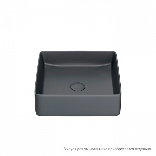 Серый матовый умывальник накладной, Slide, IDDIS, SLIGM01i27