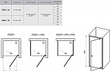 Душевая дверь поворотного типа Ravak Pivot PDOP2-110 белый/белый+транспарент 03GD0101Z1