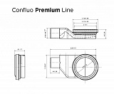 Душевой лоток Pestan Confluo Premium Line 550