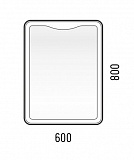 Зеркало Corozo LED "Орли 600х800" А, сенсор