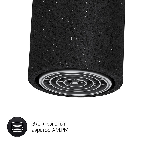 F8006022 Like, смеситель для кухни G-образный излив, черный, шт.