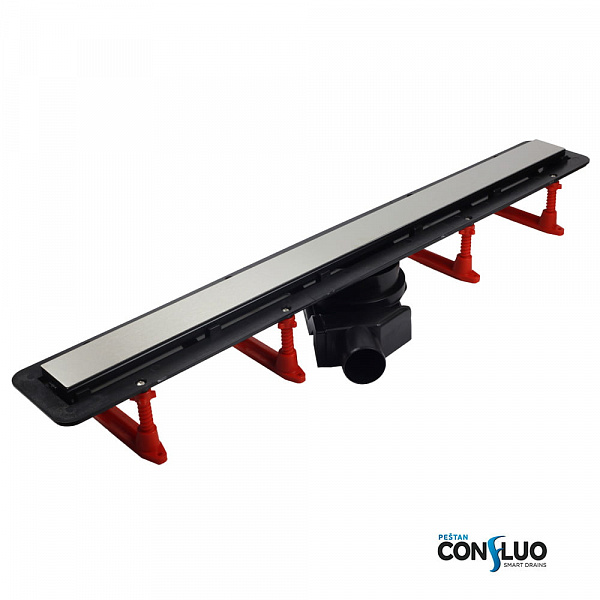 Душевой лоток Pestan Confluo Frameless Line 950 Black Glass