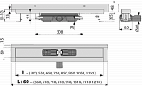 Душевой лоток AlcaPlast APZ116-850 Wall Low Водоотводящий желоб