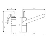 290007264 Arc, смеситель для кухни, никель
