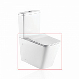 Унитаз-чаша "Koller Pool" KVADRO Rimless, сиденье дюропласт: SoftClose, Take Off, антибактериальное покрытие, система «Антивсплеск»