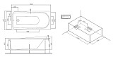 W80A-150-070W-A Like, ванна акриловая A0 150х70 см, шт