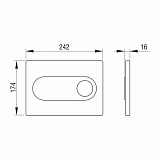 Инсталляция Pestan для подвесного унитаза в комплекте с кнопкой, цвет черный