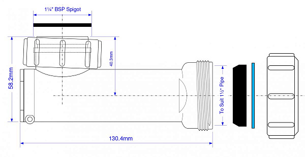 Сифон  McAlpine WHB1-40