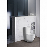 Унитаз напольный Azario CORSA 630x380x830 безободковый с бачком и сиденьем микролифт (AZ-2062S)