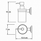 Дозатор для жидкого мыла Wasserkraft Isar K-7399
