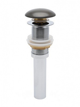 AQM7002-0MDG Донный клапан AQUAme без перелива, керамическая накладка, цвет темно-серый матовый