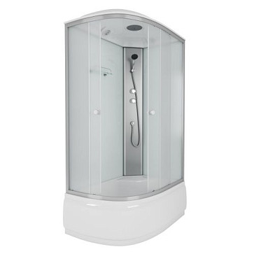 Душ.каб. NG-7310-14R (1200х800х2150) высокий поддон(40см) стекло МАТОВОЕ 4 места