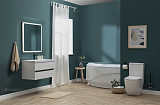 Мебель для ванной Aquanet Беркли 60 белый/дуб рошелье (зеркало дуб рошелье) 00258906