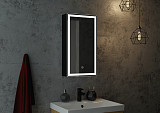 Зеркало-шкаф Континент"Mirror Box black Led" 350х650 правый