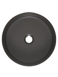AQM5012 Раковина накладная AQUAme круглая, цвет темно-серый матовый. 355x355x120