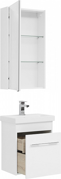Мебель для ванной Aquanet Августа 50 (Moduo Slim) белый 00254067