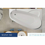 Акриловая ванна Vagnerplast Selena 160x105 правая VPBA163SEL3PX-04