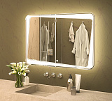 Зеркало AZARIO Benita 800х700, влагостойкое с подсветкой и гравировкой (CS00063644)