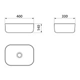 Умывальник Point Веста 46 PN43701WB прямоугольный, белый