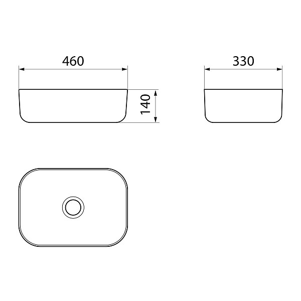 Умывальник Point Веста 46 PN43701WB прямоугольный, белый