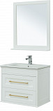 Мебель для ванной Aquanet Бостон М 80 белый (ручки золото, раковина Эйфория) 00281191