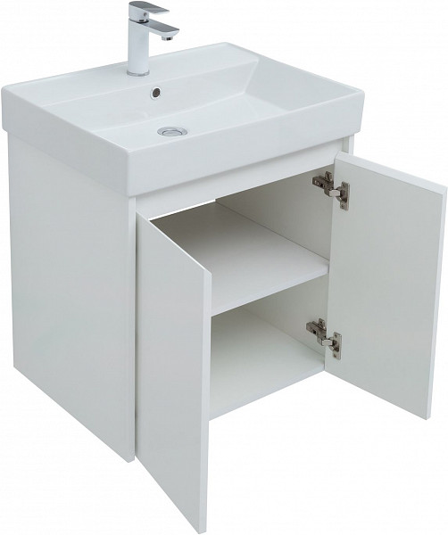 Мебель для ванной Aquanet Nova Lite 60 белый глянец (2 дверцы) 00302532