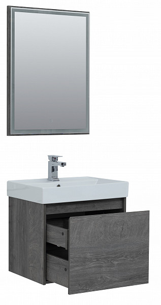 Мебель для ванной Aquanet Nova Lite 60 дуб рошелье (1 ящик) 00242923