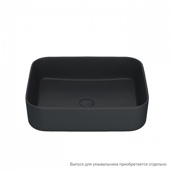 Чёрный матовый умывальник накладной, Bridge, IDDIS, BRIBM05i27