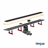 Душевой лоток Pestan Confluo Premium Line 950 Black Glass Gold