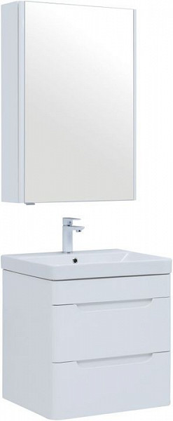 Мебель для ванной Aquanet София 60 белый глянец (2 ящика) 00274197
