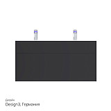 M50AFHX1203GM Inspire V2.0, База под раковину, подвесная, 120 см, 3 ящика, push-to-open, графит мато