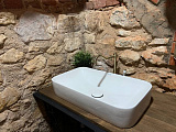 Накладная раковина  Fluenta Round Washbasin в комплекте с донным клапаном Pestan