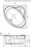 Фронтальная панель для ванны Aquanet Palau 140 00155868