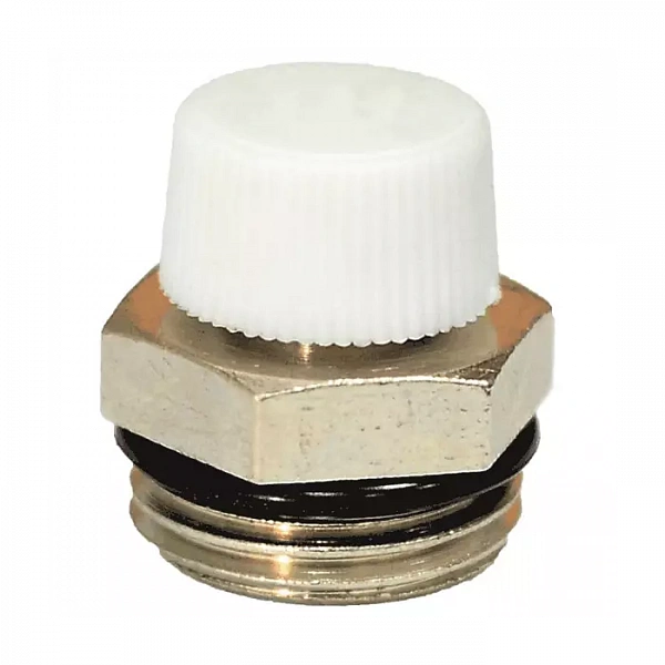 Кран Маевского ручной латунь Ду 15 Ру10 G1/2" НР с колпачком Ogint