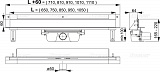 Душевой лоток AlcaPlast APZ5-TWIN-650 Spa Водоотводящий желоб