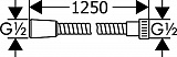 Душевой шланг Hansgrohe Metaflex'C 28262000 125 см