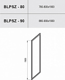 Неподвижная стенка Ravak Blix BLPSZ-90 блестящий + транспарент X93H70C00Z1