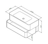 M30FHX1002WG Sensation, База под раковину, подвесная, 100 см, ящики, белый, глянцевая, шт