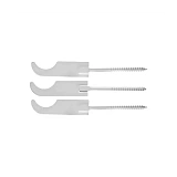 Кронштейн настенный штыревой "сабля" L=185мм стальной для алюминиевых и биметаллических радиаторов Ogint