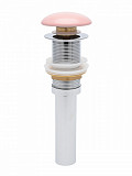 AQM7002-0MP Донный клапан AQUAme без перелива, керамическая накладка, цвет розовый матовый